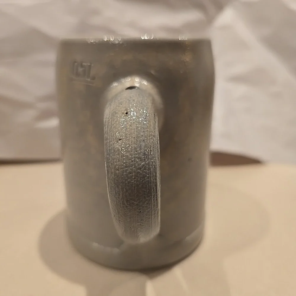 HB Hofbrauhaus Munchen .5l Gray/Blue Salt Glaze Stoneware Beer Mug Stein 5"T - Picture 3 of 8